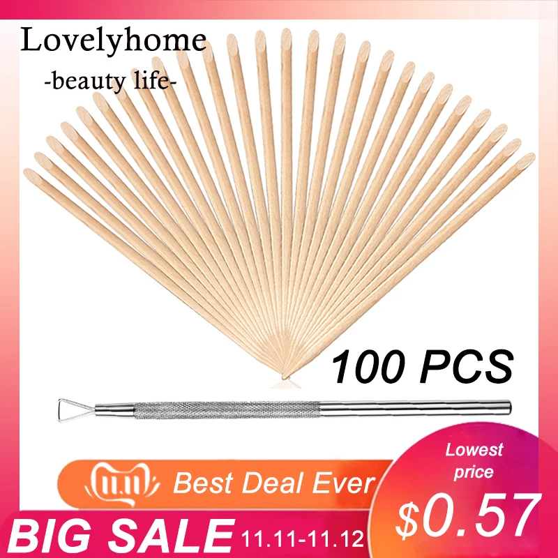 100/50/10 pcs Wooden Cuticle Pusher Nail Art Cuticle Remover Orange Wood Sticks For Cuticle Removal Manicure Nail Art Tools
100/50/10 pcs Wooden Cuticle Pusher Nail Art Cuticle Remover Orange Wood Sticks For Cuticle Removal Manicure Nail Art Tools