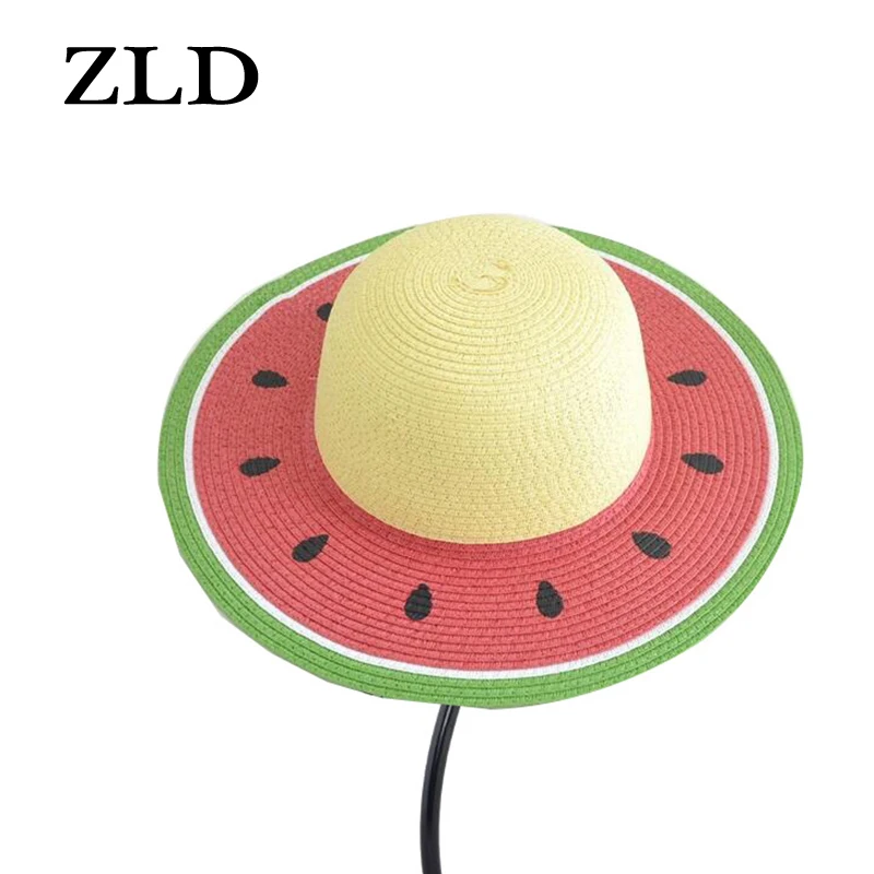 ZLD Summer Ladies Visor Foldable Color Watermelon Creative Fruit Pattern Straw Hat Sunscreen Ins Wind Watermelon Shape Beach Hat
ZLD Summer Ladies Visor Foldable Color Watermelon Creative Fruit Pattern Straw Hat Sunscreen Ins Wind Watermelon Shape Beach Hat