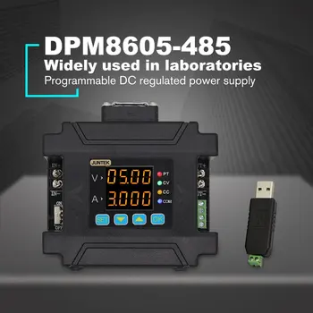 DPM8605-485 Programmable Digital Control Communication Regulated DC Constant Voltage Power Supply 60V 5A DC-DC Step-down
DPM8605-485 Programmable Digital Control Communication Regulated DC Constant Voltage Power Supply 60V 5A DC-DC Step-down