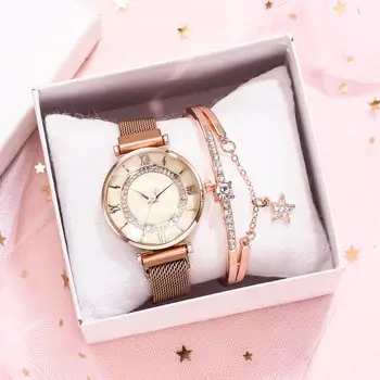 Ladies Watch Set Luxury Rhinestone Woman Watches Magnetic Mesh Wristwatch Roman Simple Female Clock Zegarek Damski Reloj Mujer
Ladies Watch Set Luxury Rhinestone Woman Watches Magnetic Mesh Wristwatch Roman Simple Female Clock Zegarek Damski Reloj Mujer