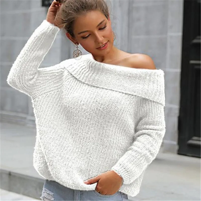 2020 New Women's Sweater Long Sleeve Knitted Colorful Sweater Pullover Off-shoulder Sweater Coat Pullover
2020 New Women's Sweater Long Sleeve Knitted Colorful Sweater Pullover Off-shoulder Sweater Coat Pullover