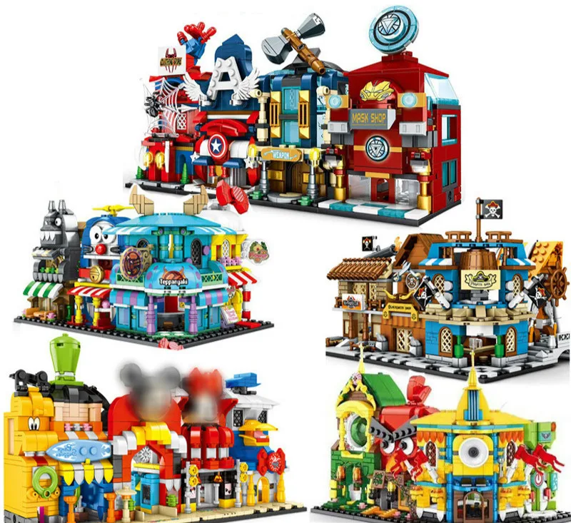 SY6800-6804 4 In 1 Mini City Stree View Movie Serices Cartoon Building Blocks Castle Model Bricks Toys for Girls Boy
SY6800-6804 4 In 1 Mini City Stree View Movie Serices Cartoon Building Blocks Castle Model Bricks Toys for Girls Boy