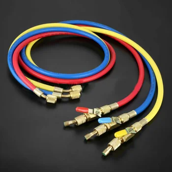 Car Charging Hoses 1/4inch SAE 800 PSI Charging Hoses W/Shut Valve AC R410a R134a Refrigerant Brass Rubber Auto Parts
Car Charging Hoses 1/4inch SAE 800 PSI Charging Hoses W/Shut Valve AC R410a R134a Refrigerant Brass Rubber Auto Parts