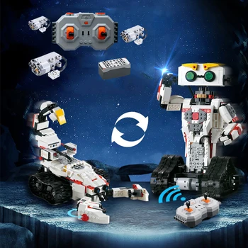 711PCS Electronic Robot Series Building Blocks Remote Control Deformation Robot Bricks By Legoes Technic Series Bricks For Kid
711PCS Electronic Robot Series Building Blocks Remote Control Deformation Robot Bricks By Legoes Technic Series Bricks For Kid