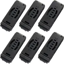 6PCS קטן ניילון חגורת קליפ חגורת לולאות מת"ק Combat לולאה נרתיק/נדן עבור Kydex עם בורג DIY חיצוני כלי קליפ(China)