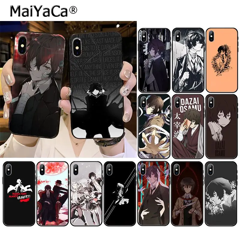 Чехол для телефона с японским аниме bungou бродячие собаки дазай Осаму iPhone 11 Pro XS MAX XR