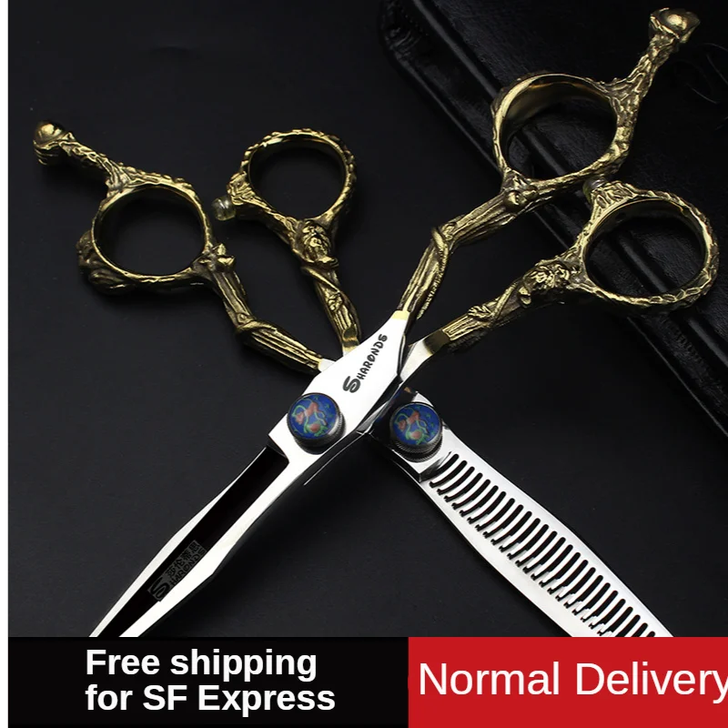 6 Inch Professional Beauty Scissors dao tao zhuang Hair Clippers ping jian Japanese Willow Shear Pet Warping Shear
6 Inch Professional Beauty Scissors dao tao zhuang Hair Clippers ping jian Japanese Willow Shear Pet Warping Shear