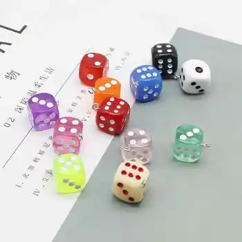 6 pieces of candy-colored dice resin craft casino female men's jewelry personalized fun DIY pendant making accessories
6 pieces of candy-colored dice resin craft casino female men's jewelry personalized fun DIY pendant making accessories