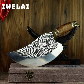 IWELAI Kitchen Chef Knife Fixed Blade Figured Knives Handmade Sharp Meat Cleaver Vegetable Cutter Cooking Tools
IWELAI Kitchen Chef Knife Fixed Blade Figured Knives Handmade Sharp Meat Cleaver Vegetable Cutter Cooking Tools