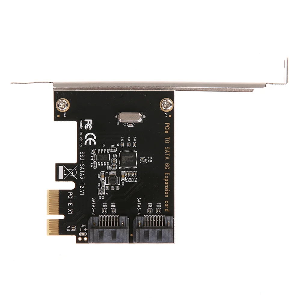 PCI-E PCI to SATA 3.0 Extension Card with Bracket 2-Port SATA III 6Gbps Expansion Adapter pci e sata3 pcie sata 3 card For Minin
PCI-E PCI to SATA 3.0 Extension Card with Bracket 2-Port SATA III 6Gbps Expansion Adapter pci e sata3 pcie sata 3 card For Minin