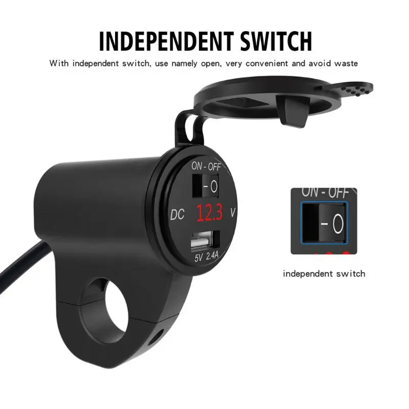 Metal Waterproof Motorcycle 12V SAE To USB Charger Adapter with LED Voltmeter ON OFF Switch for CellPhone GPS Tablet
Metal Waterproof Motorcycle 12V SAE To USB Charger Adapter with LED Voltmeter ON OFF Switch for CellPhone GPS Tablet
