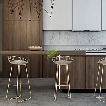 Simple Bar Stool Wrought Iron Bar Chair Stool Bar Tabouret De Bar Gold High Stool Modern Dining Chair Nordic Golden Furniture 
Simple Bar Stool Wrought Iron Bar Chair Stool Bar Tabouret De Bar Gold High Stool Modern Dining Chair Nordic Golden Furniture
