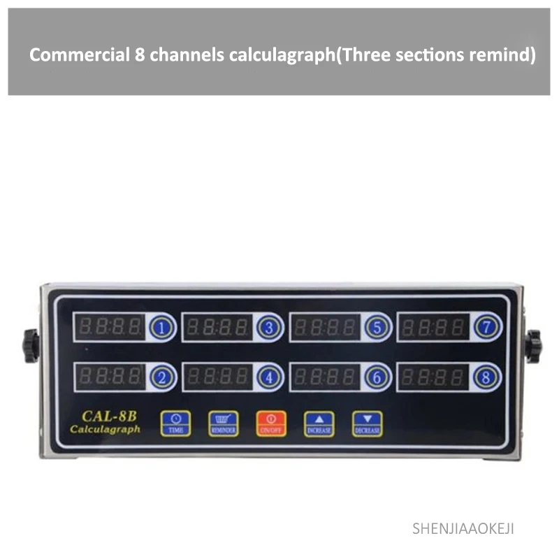 4-channel/8-channel/12-channel calculagraph Three sections remind timing machine Commercial stainless steel timer 220V/110V 2W
4-channel/8-channel/12-channel calculagraph Three sections remind timing machine Commercial stainless steel timer 220V/110V 2W