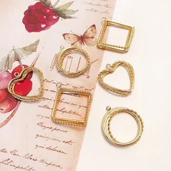 4pcs Simple Wild Love Circular Diamond Hollow pi hua Ring Pendant DIY Handmade Jewelry Earrings Accessories Material
4pcs Simple Wild Love Circular Diamond Hollow pi hua Ring Pendant DIY Handmade Jewelry Earrings Accessories Material