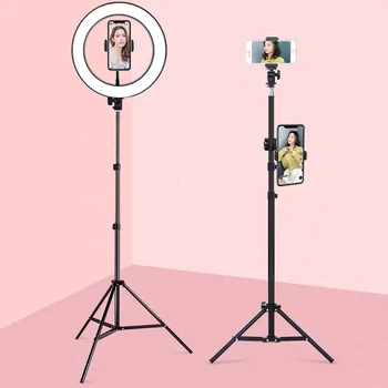 BePotofone Photo Studio Phone Video mini desktop table LED Ring Light 5500K 50cm height Photography Dimmable Makeup Ring Lamp
BePotofone Photo Studio Phone Video mini desktop table LED Ring Light 5500K 50cm height Photography Dimmable Makeup Ring Lamp