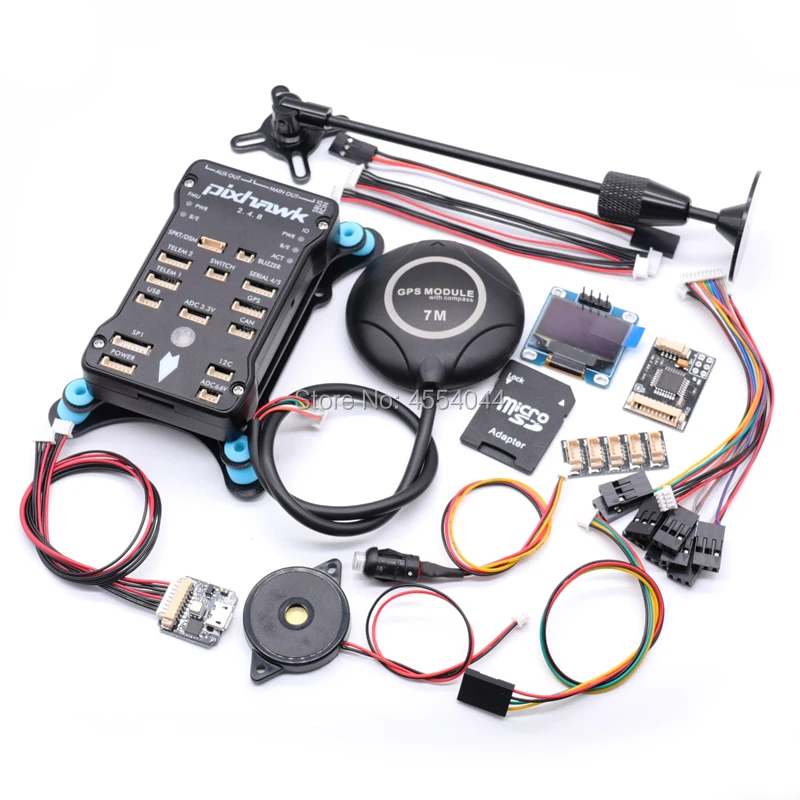 Pixhawk PX4 PIX 2.4.8 32 Bit Flight Controller+7M GPS+RGB USB+OSD OLED+Safety Switch+buzzer+PPM+I2C+gps stand+shock Absorber
Pixhawk PX4 PIX 2.4.8 32 Bit Flight Controller+7M GPS+RGB USB+OSD OLED+Safety Switch+buzzer+PPM+I2C+gps stand+shock Absorber