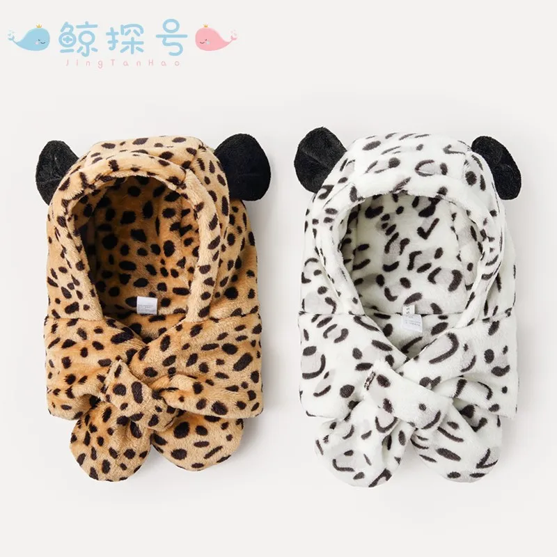Baby Leopard print Hat Autumn And Winter Infant Fleece-Lined Ear Cap Boys Girls Hat Children Scarf
Baby Leopard print Hat Autumn And Winter Infant Fleece-Lined Ear Cap Boys Girls Hat Children Scarf