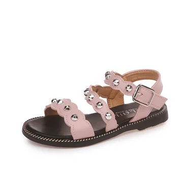 MHYONS 2020 Summer CHILDREN'S Sandals Girls Sandals Peep-Toe Anti-slip Soft-Sole Rivet Rome Style Students Big Boy 
MHYONS 2020 Summer CHILDREN'S Sandals Girls Sandals Peep-Toe Anti-slip Soft-Sole Rivet Rome Style Students Big Boy