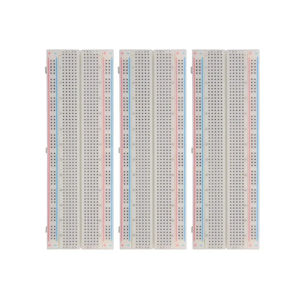 3X MB-102 830 Point Prototype PCB Solderless Breadboard Protoboard Universal Test Protoboard Circuit Board
3X MB-102 830 Point Prototype PCB Solderless Breadboard Protoboard Universal Test Protoboard Circuit Board