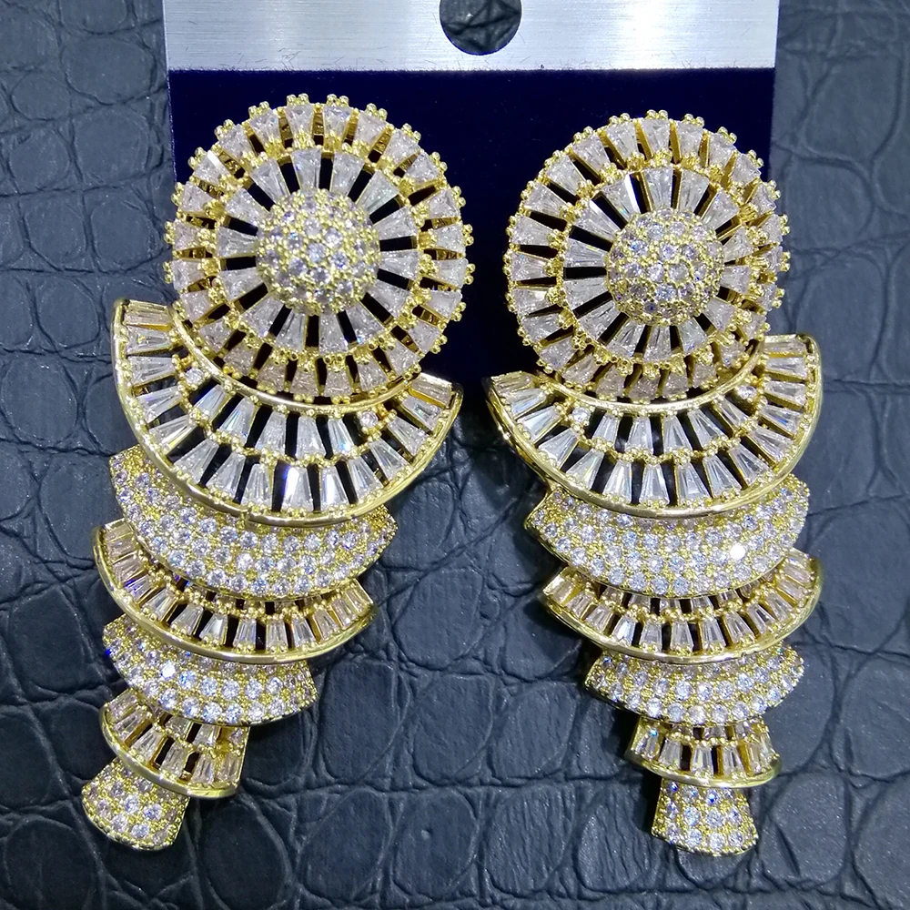 GODKI Trendy Wheel Fan African Earrings For Women Earrings Geometric Drop Earring 2020 Brincos Female DIY Fashion Jewelry
GODKI Trendy Wheel Fan African Earrings For Women Earrings Geometric Drop Earring 2020 Brincos Female DIY Fashion Jewelry