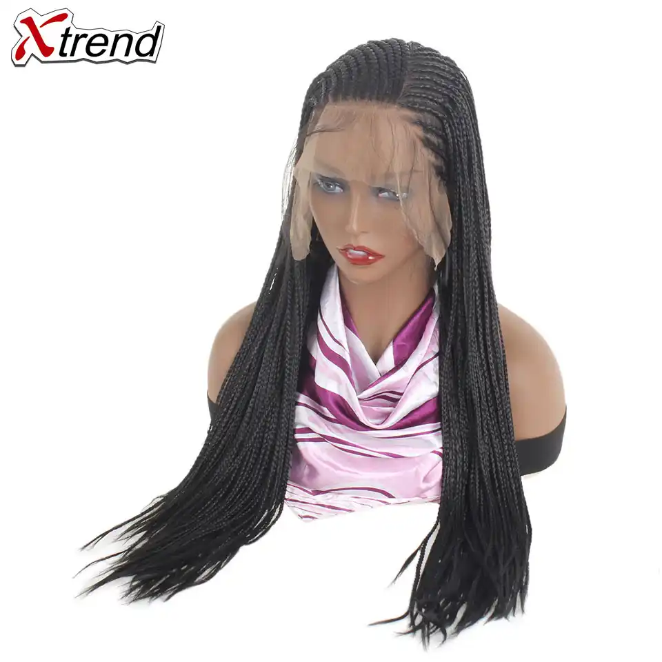 Xtrend Sinteticheskij Sinteticheskie Volosy Na Kruzheve Parik Pletenyj Yashik Kosy Pariki Dlya Chernokozhih Dlya Zhenshin Kosichki S Detskimi Volosami 13x6 Kruzheva Chast 24 Dyujmov Aliekspress
