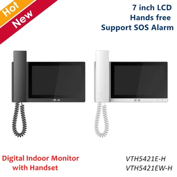 Dahua Video Intercoms Digital Indoor Monitor with Handset 7 inch LCD Answer calls Hands free SOS alarm VTH5421E-H VTH5421EW-H
Dahua Video Intercoms Digital Indoor Monitor with Handset 7 inch LCD Answer calls Hands free SOS alarm VTH5421E-H VTH5421EW-H