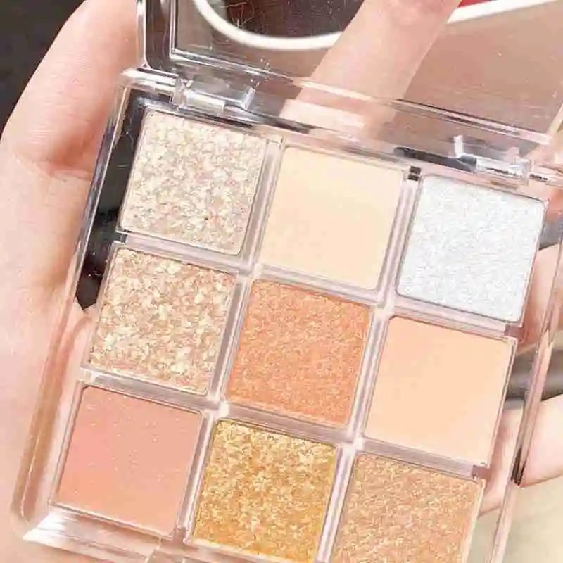 9 Colors / Set Acrylic Eyeshadow Palette Pearlescent Matte Earth Color Nine Square Grid Eyeshadow Long Lasting Eye Makeup
9 Colors / Set Acrylic Eyeshadow Palette Pearlescent Matte Earth Color Nine Square Grid Eyeshadow Long Lasting Eye Makeup