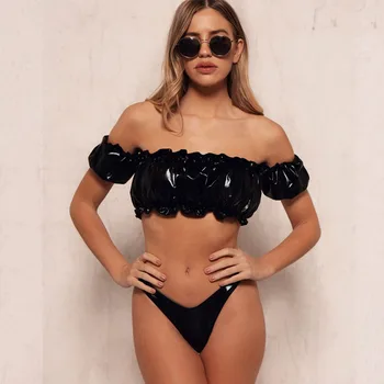 2piece set women's Sexy bikini Bra and shorts 2020 Summer Cotton Sequins Splicing elastic bikini suits set ladies Sexy twinset 
2piece set women's Sexy bikini Bra and shorts 2020 Summer Cotton Sequins Splicing elastic bikini suits set ladies Sexy twinset