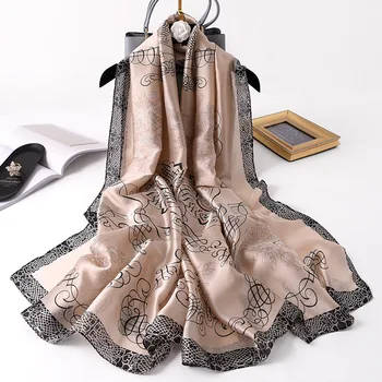 Silk Scarf Women 2020 Luxury Brand Long Beach Scarves Hijab Shawls Wraps Summer Female Foulard Echarpe Muffler Bandanna
Silk Scarf Women 2020 Luxury Brand Long Beach Scarves Hijab Shawls Wraps Summer Female Foulard Echarpe Muffler Bandanna
