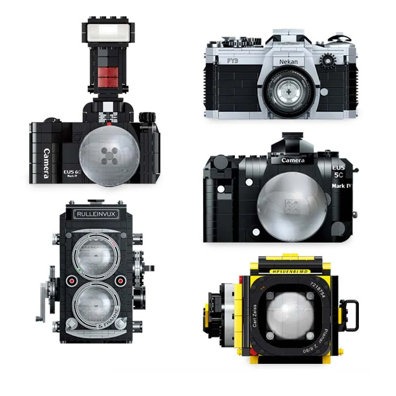 Ideas Retro Mini Digital Camera 316F FY3 Building Blocks Collecting Toys EUS 5C 6C Model Bricks Classic Kids | Игрушки и хобби