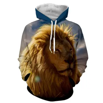 Hooded sweatshirt men's fun 3D personality lion head fashion brand animal print hoodie men's hip hop Harajuku trend streetwear
Hooded sweatshirt men's fun 3D personality lion head fashion brand animal print hoodie men's hip hop Harajuku trend streetwear