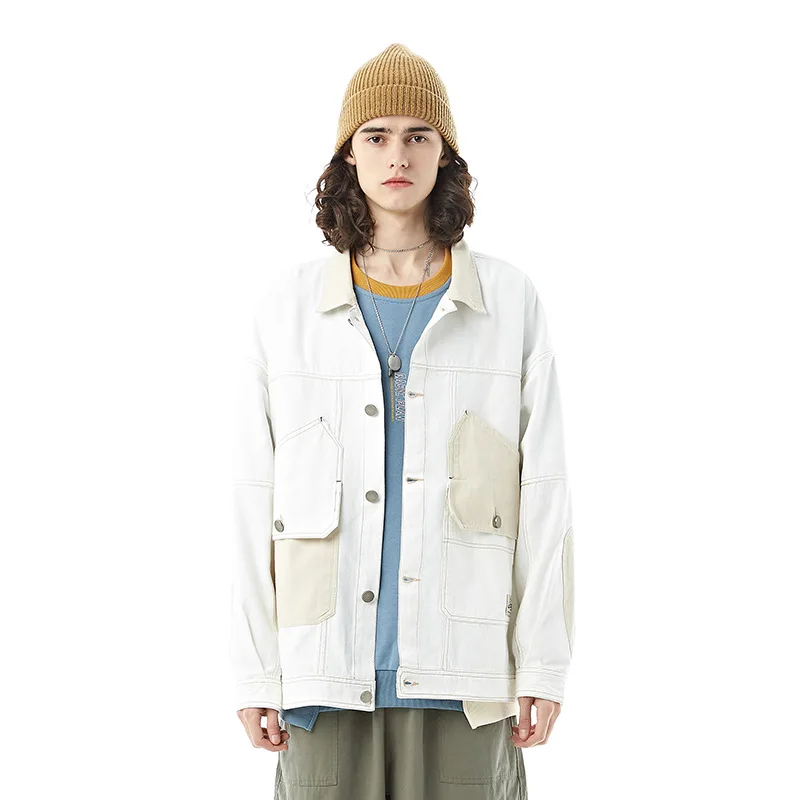 Wu Navigation Jeans Coat Men's Japanese-style Trend 2020 Spring And Autumn New Style Jacket Couples Casual Handsome Fold-down Co
Wu Navigation Jeans Coat Men's Japanese-style Trend 2020 Spring And Autumn New Style Jacket Couples Casual Handsome Fold-down Co
