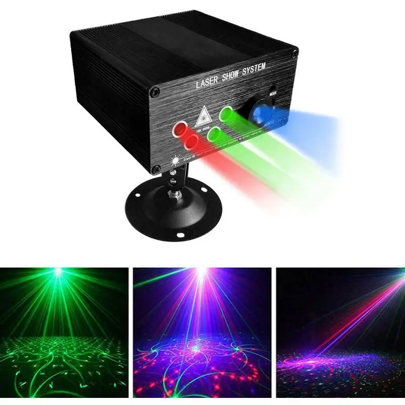 Disco Lights Laser Projector Light Music LED DJ Portable Stage Lamp Family Party RGB Color Auto Sounds Active Lamps 120 Patterns
Disco Lights Laser Projector Light Music LED DJ Portable Stage Lamp Family Party RGB Color Auto Sounds Active Lamps 120 Patterns