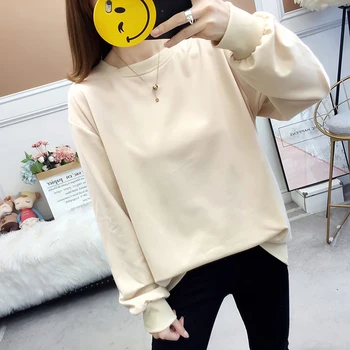 Zoki M-4XL Pure Cotton Women Hoodies Fashion Loose Plus Size Spring Harajuku O Neck Sweatshirt Casual Korean Oversize Girls Top
Zoki M-4XL Pure Cotton Women Hoodies Fashion Loose Plus Size Spring Harajuku O Neck Sweatshirt Casual Korean Oversize Girls Top