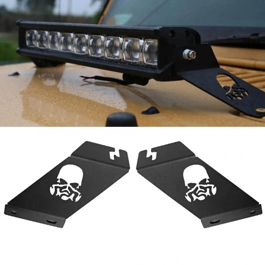 Aluminum Alloy LED Light Bar Work Light Engine Hood Mounting Cover Bracket Fit for Jeep Wrangler JK & JK Unlimited 2007-2017
Aluminum Alloy LED Light Bar Work Light Engine Hood Mounting Cover Bracket Fit for Jeep Wrangler JK & JK Unlimited 2007-2017