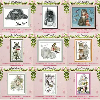 Greedy cat kitten animals counted 11CT 14CT Cross Stitch Sets DIY Chinese Cross-stitch Kits Embroidery Needlework Home Decor
Greedy cat kitten animals counted 11CT 14CT Cross Stitch Sets DIY Chinese Cross-stitch Kits Embroidery Needlework Home Decor