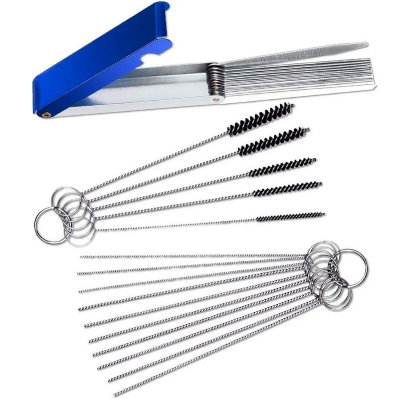 Carburetors Carbon Dirt Jet Remove Cleaner Cleaning Wires Set Cleaning Needles Nylon Brushes Tool Kit
Carburetors Carbon Dirt Jet Remove Cleaner Cleaning Wires Set Cleaning Needles Nylon Brushes Tool Kit