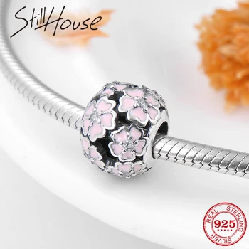 Fashion Metal Beads 925 Sterling Silver Pink Enamel Flowers Womens Accessories Fit Original European Charm Diy Bracelets Making
Fashion Metal Beads 925 Sterling Silver Pink Enamel Flowers Womens Accessories Fit Original European Charm Diy Bracelets Making