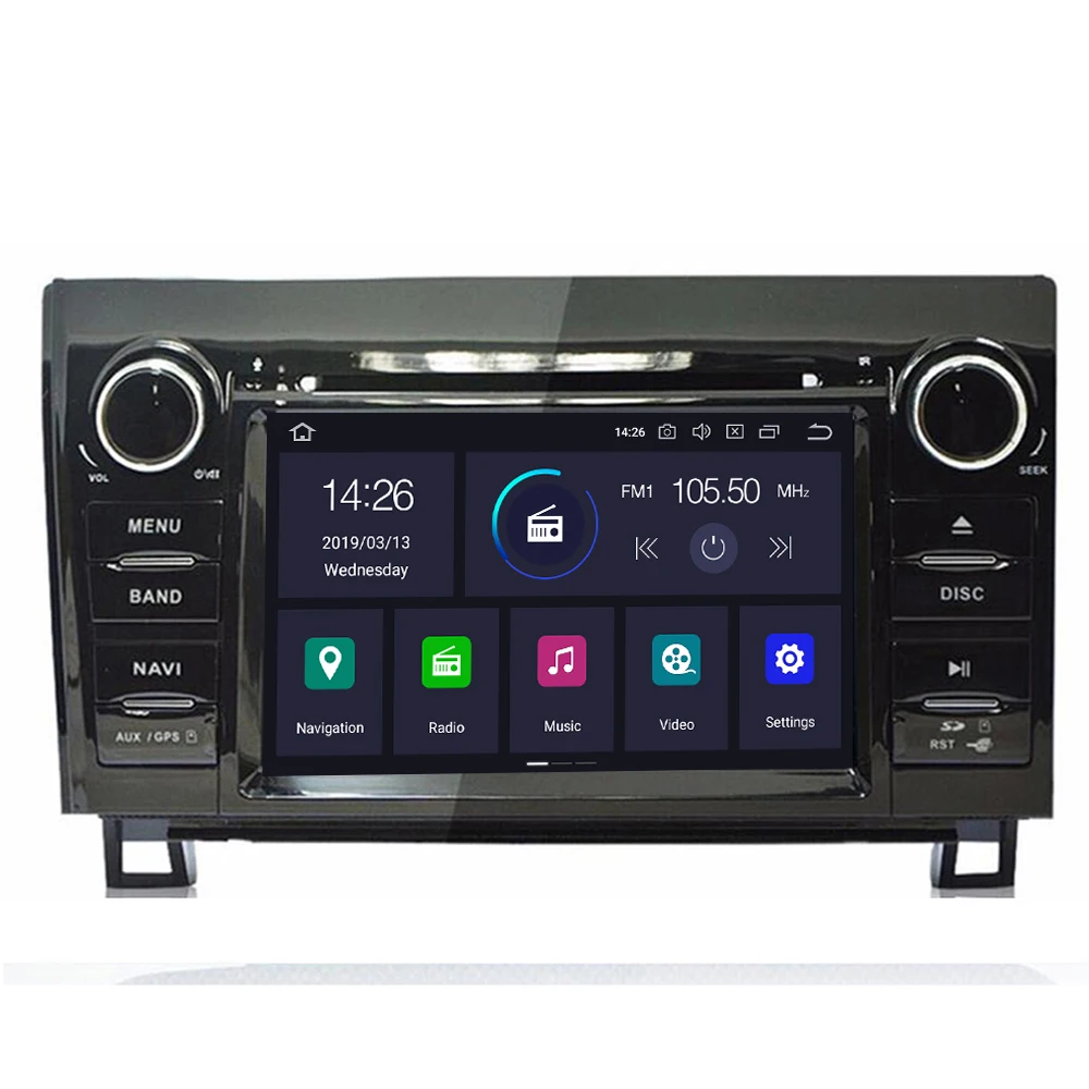 7 "IPS DSP 4G 64G Android 10 2 DIN Автомобильный мультимедийный плеер для Toyota Sequoia Tundra Радио