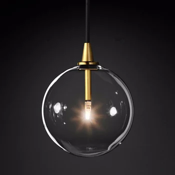 Nordic Clear Glass Pendant Lights Gold Metal retro Hanging Lamp Dining Room kitchen fixture restaurant cafe suspension luminaire
Nordic Clear Glass Pendant Lights Gold Metal retro Hanging Lamp Dining Room kitchen fixture restaurant cafe suspension luminaire