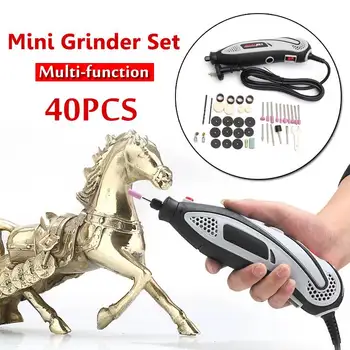 150W Cordless Angle Grinder 240V 10000-32000r/min Speed Machine Cutting Electric Angle Grinder Power Tool Assocation Kit 40Pcs
150W Cordless Angle Grinder 240V 10000-32000r/min Speed Machine Cutting Electric Angle Grinder Power Tool Assocation Kit 40Pcs