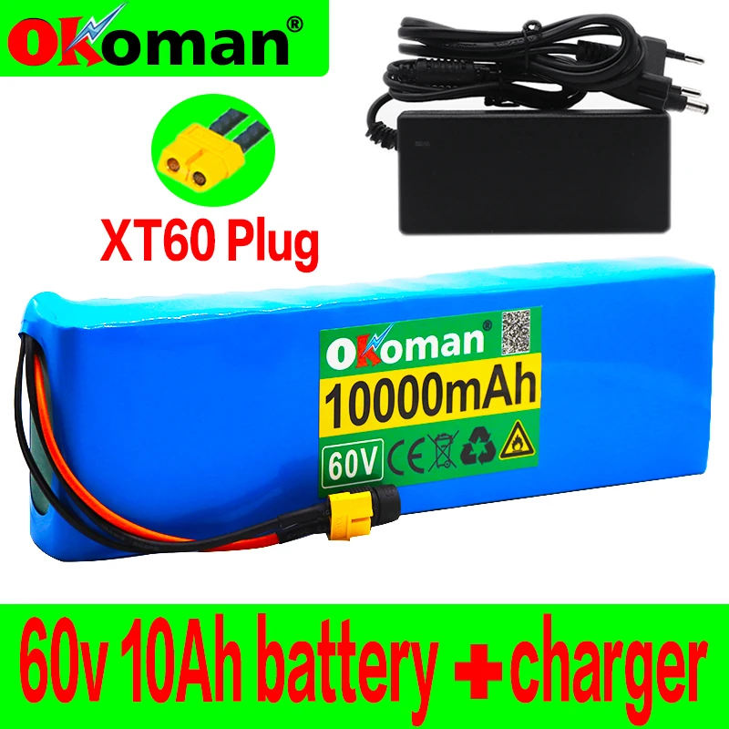60V 16S2P 10Ah 18650 литий ионный аккумулятор 67 2 V 10000mAh Ebike Электрический велосипед Скутер