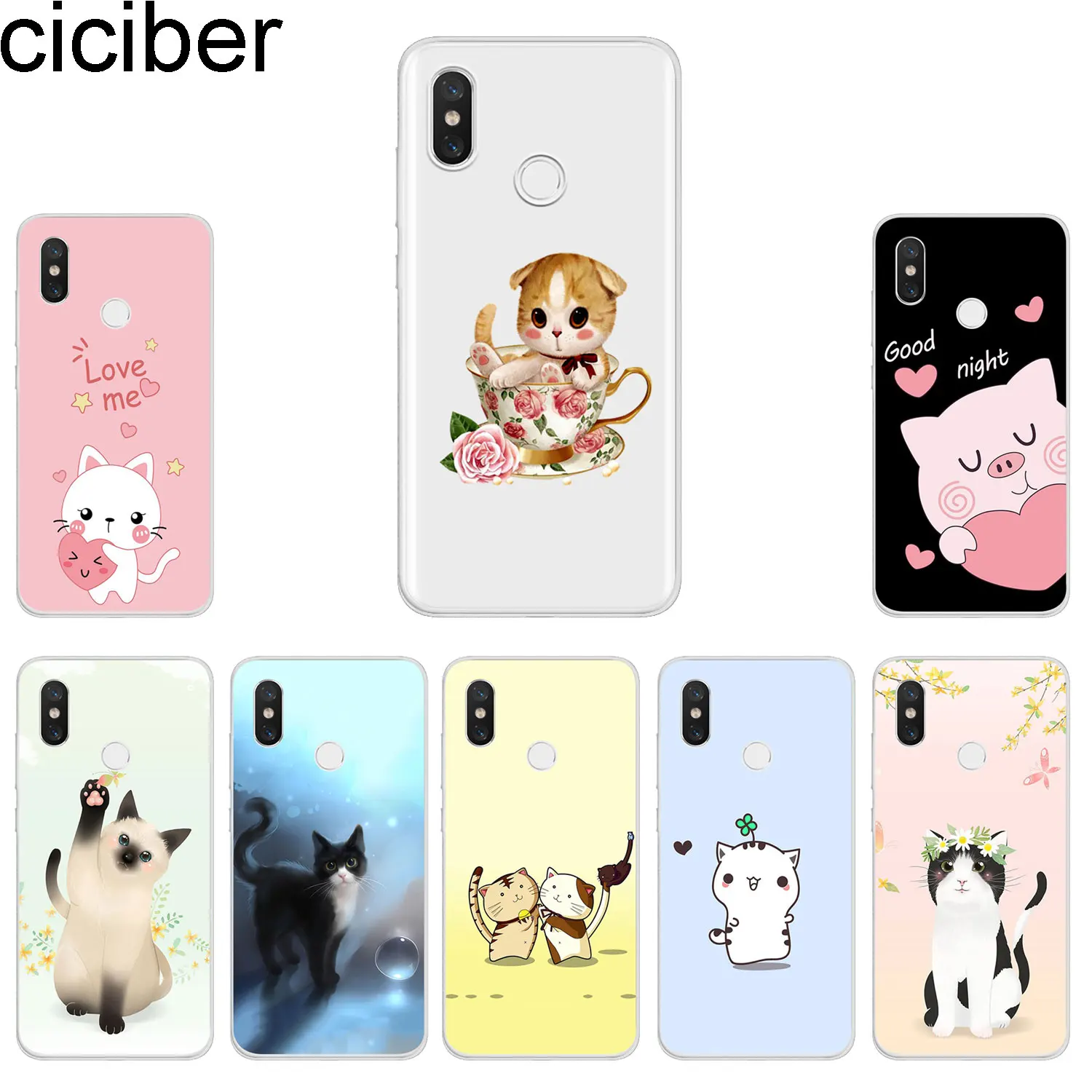 ciciber Phone Case for Xiaomi Mix Max 3 2 2s TPU Cover for Xiaomi Mi A2 9 8 6 5 F1 A1 5X 6X 5c 5s Lite Plus Pro SE Animal Cat
ciciber Phone Case for Xiaomi Mix Max 3 2 2s TPU Cover for Xiaomi Mi A2 9 8 6 5 F1 A1 5X 6X 5c 5s Lite Plus Pro SE Animal Cat