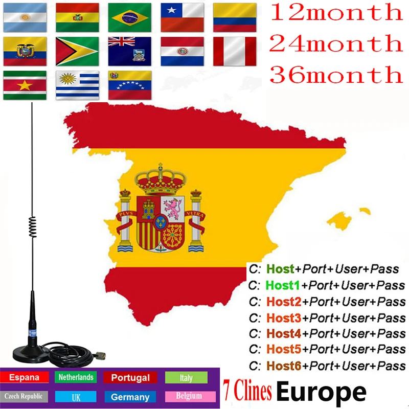 Cccam Europa Cline for 1 year Spain DVB-S2 Germany Poland Portugal 4/5/6/7/ Europe Cline for V7 V7S X800S V8 satellite receiver 
Cccam Europa Cline for 1 year Spain DVB-S2 Germany Poland Portugal 4/5/6/7/ Europe Cline for V7 V7S X800S V8 satellite receiver
