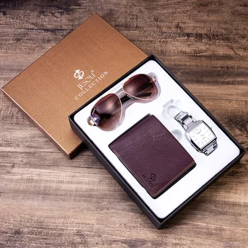 2020 Men's Gift Set Beautifully Packaged Watch + Wallet Sunglasses Set Cool Creative Combination Set Watch
2020 Men's Gift Set Beautifully Packaged Watch + Wallet Sunglasses Set Cool Creative Combination Set Watch