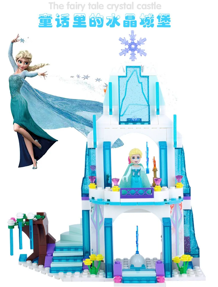 316pcs Dream Princess Castle Elsa Ice Castle Princess Anna Set Model Building Blocks Gifts Toys Compatible with Friends
316pcs Dream Princess Castle Elsa Ice Castle Princess Anna Set Model Building Blocks Gifts Toys Compatible with Friends