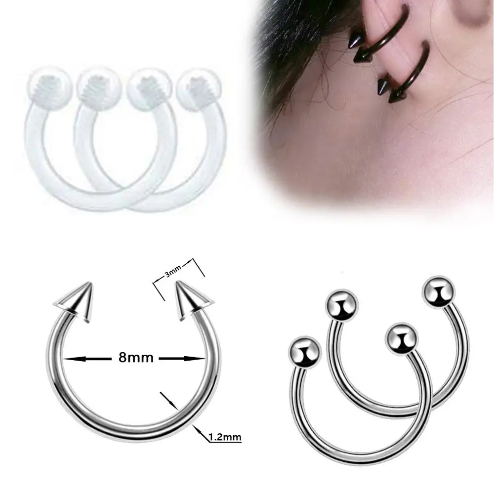 6PCS Steel Segment Rings Piercing Ear Tragus Cartliage Piercings Orelha Helix Lip Labret Tongue Piercing Nose Ear Septum Jewelry
6PCS Steel Segment Rings Piercing Ear Tragus Cartliage Piercings Orelha Helix Lip Labret Tongue Piercing Nose Ear Septum Jewelry