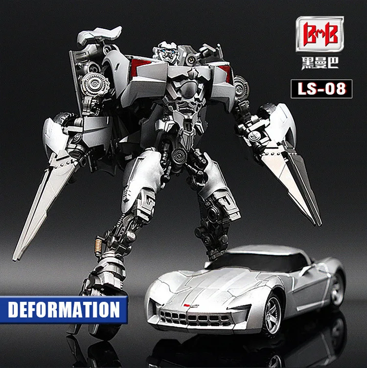 BMB трансформер LS08 LS-08 из сплава Corvette Assassin Sideswipe экшн-фигурка робота коллекционные
