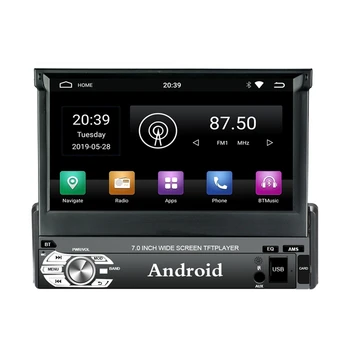 

Android 9.0 Car Radio Stereo 7 Inch Capacitive Press Screen High Definition 1024 x 600 Pixel Player 1G + 16G GPS Navigation