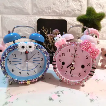 New cat cartoon stick drill cute kids alarm clock mute children with lights wake up bell desk clock ringing alarm female
New cat cartoon stick drill cute kids alarm clock mute children with lights wake up bell desk clock ringing alarm female